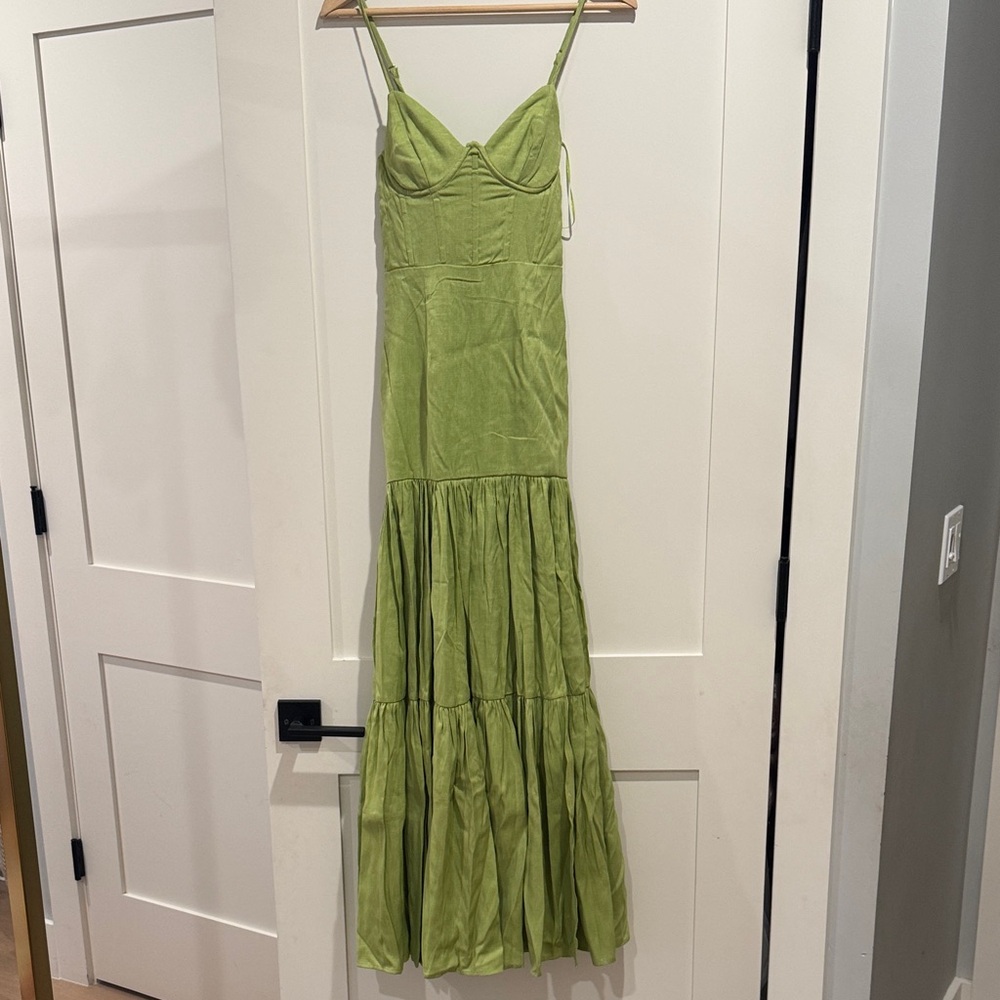 Chic Lime Green Maxi Dress